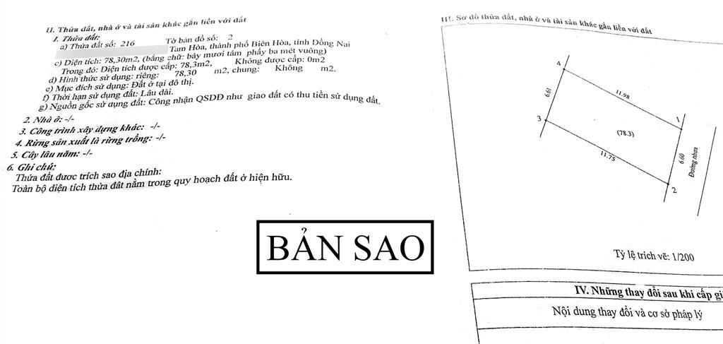 Bán nhà cấp 4 sổ hồng riêng đường đồng khởi, phường tam hiệp, tp biên hòa, đồng nai