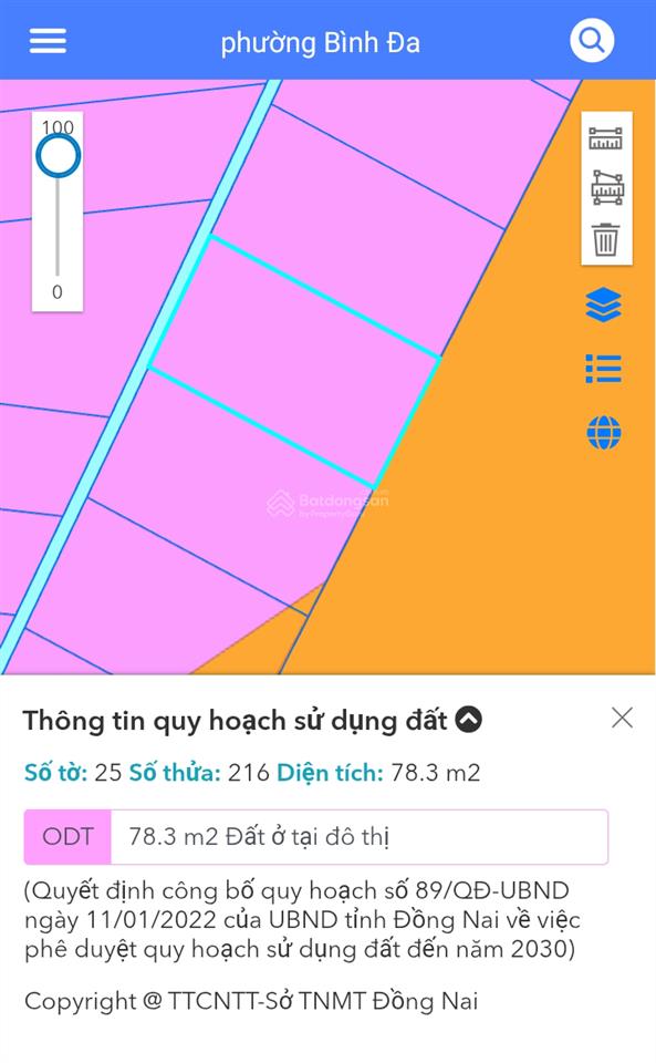 Bán nhà cấp 4 sổ hồng riêng đường đồng khởi, phường tam hiệp, tp biên hòa, đồng nai
