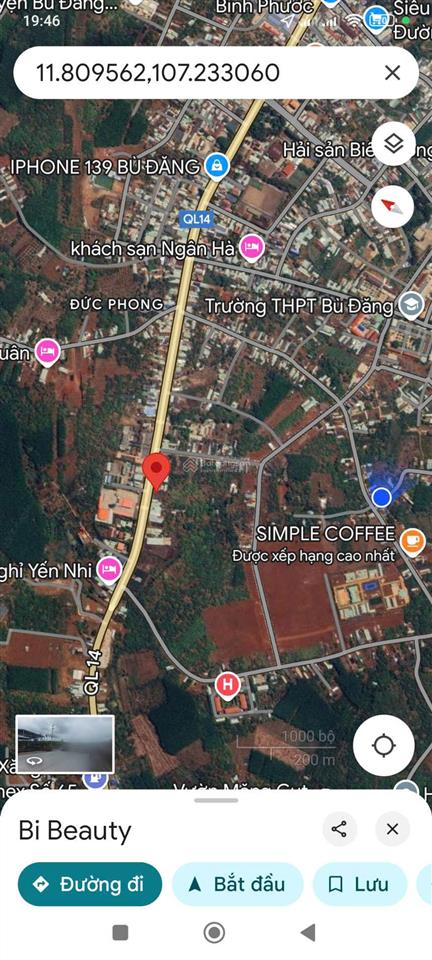 Chính chủ cần bán đất tại quốc lộ 14 thị trấn đức phong, bù đăng, 746m2, mặt tiền rộng, sổ sẵn
