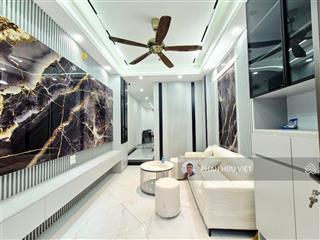 Phố giáp bát, ô tô tránh, 2 thoáng 5 tầng thang máy, sổ 42m², thiết kế hiện đại, full nội thất