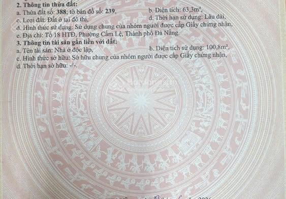 Bán nhà riêng tại 117/2 bình thái 4, 3,95 tỷ, 63 m2