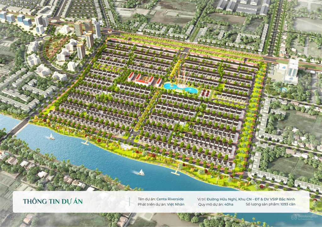 Mở bán dinh thự view sông dự án centa riverside, 480m2, giá gốc 7x tỷ, ck 10%,  0911 089 ***