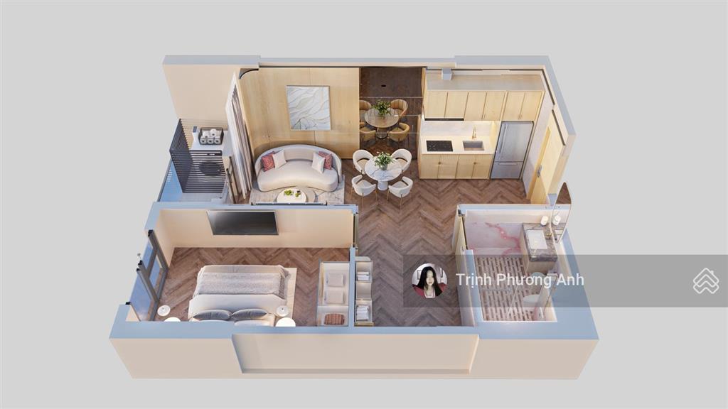2 phòng ngủ ngoại giao, 4,5 tỷ nhận ck 38%, view times city, nhận nhà full nội thất