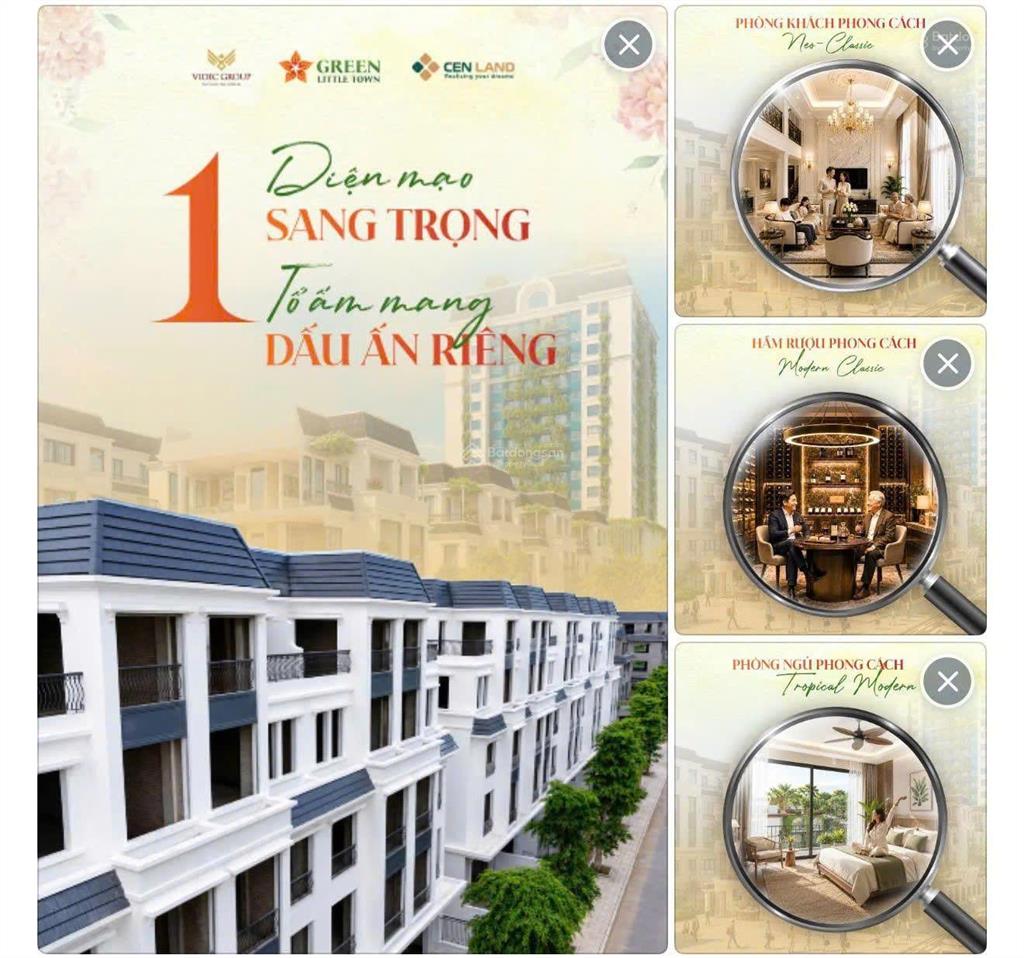 Chính chủ cần bán gấp căn liền kề góc green little town, 17.5 tỷ nhận nhà ngay