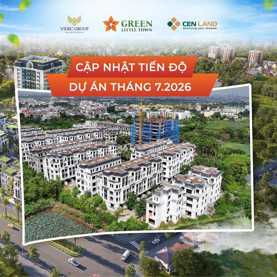 Cần tiền em bán gấp căn liền kề dt 100m2 green little town cổ bi, giá 17,5 tỷ nhận nhà ngay căn góc