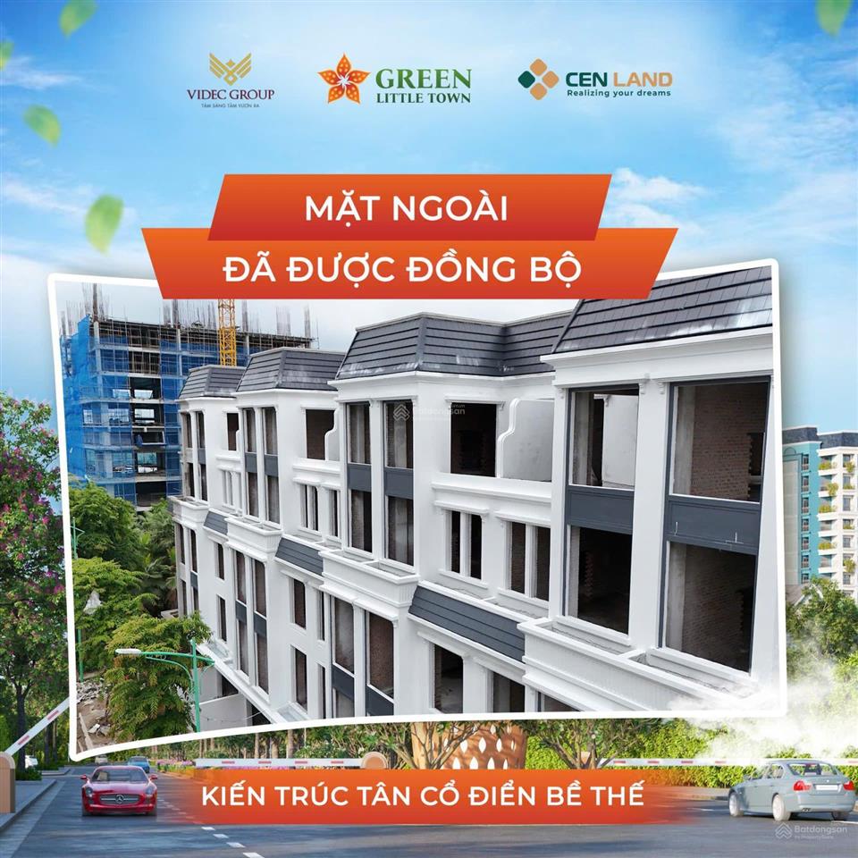 Cần tiền em bán gấp căn liền kề dt 100m2 green little town cổ bi, giá 17,5 tỷ nhận nhà ngay căn góc