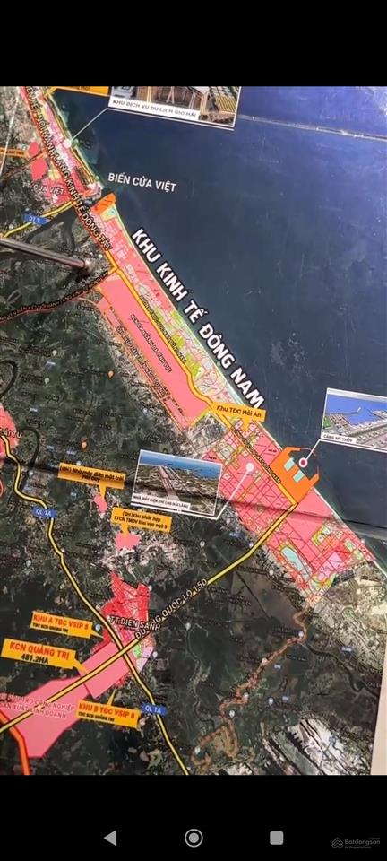 Đất phân lô mặt đường dh42 rộng 26m, kcn nam cửa việt, sát biển, giá đầu tư chỉ hơn 4tr. sổ đỏ sẵn