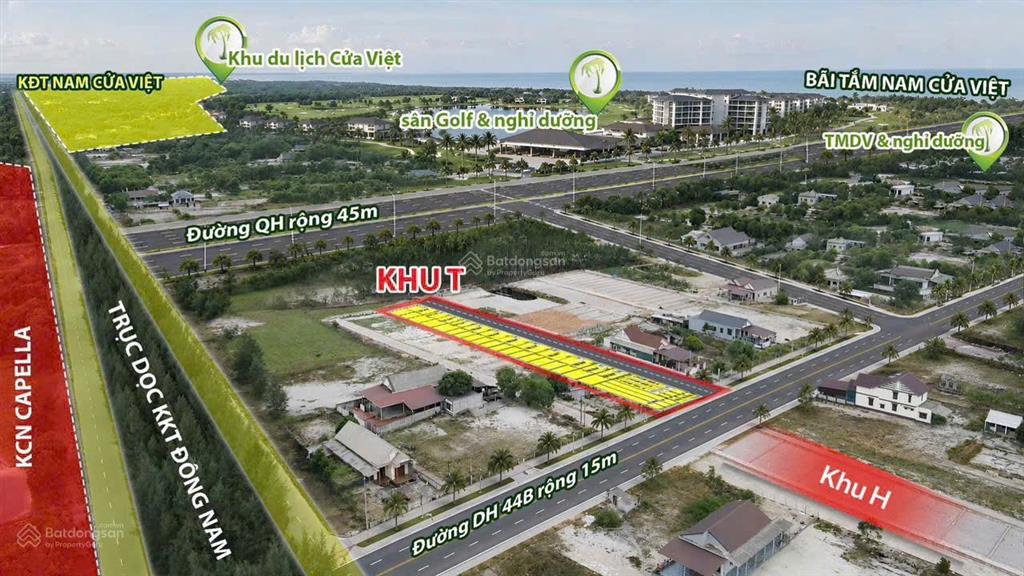 Bán đất nam cửa việt 137.4m, mt 8m nở hậu, 2 mặt tiền đường oto tải tránh, sổ đỏ sẵn giao dịch