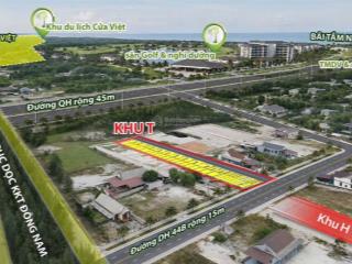 Bán đất nam cửa việt 137.4m, mt 8m nở hậu, 2 mặt tiền đường oto tải tránh, sổ đỏ sẵn giao dịch