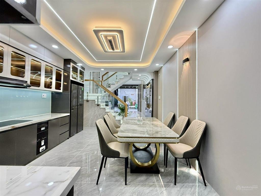 Nhà phố 4m x 15m, xây 4 tầng full nội thất hẻm nhựa xe hơi đường thới an 20
