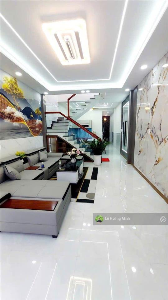 Nhà đẹp shr 4m x 15m. đúc 1 lầu 3pn. hẻm 5m thông đường lâm thị hố