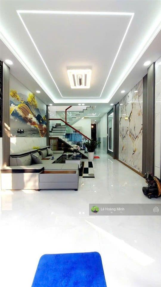 Nhà đẹp shr 4m x 15m. đúc 1 lầu 3pn. hẻm 5m thông đường lâm thị hố