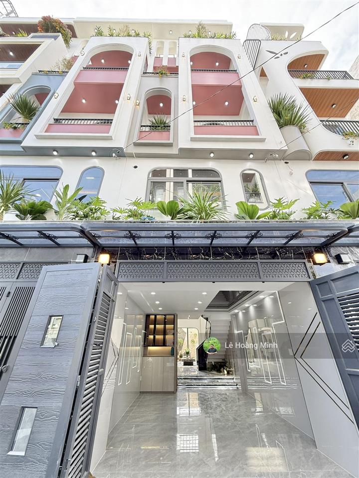 Siêu phẩm 4 tầng hồ cá koi hẻm nhựa 7m, thạnh xuân 25