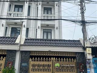 Nhà phố 4m x 21m. xây 3 tầng hẻm 8m thông 1/ đường lê văn khương