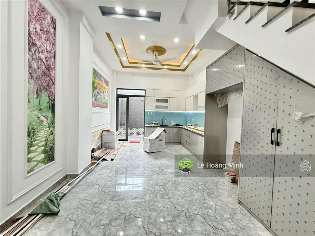 Nhà phố 4m x 19m, 4 lầu 6pn, 7wc, mặt tiền đường tân thới hiệp 9 (tòa án cũ)