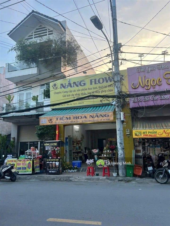 Nhà shr 5m x 25m. mặt tiền đường trần thị cờ. gần ngay chợ