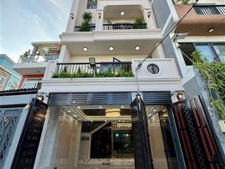 Siêu phẩm đẹp mê 5,5m x 16m. 4 tầng thang máy hẻm 8m thông hà huy giáp. ngay cđ điện lực