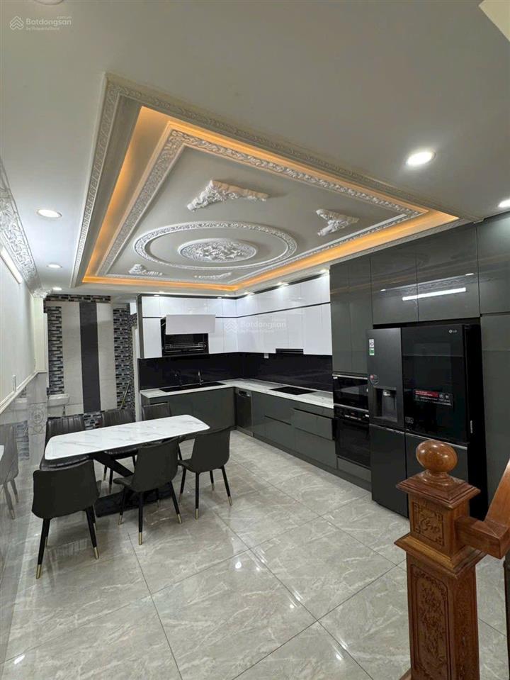 Nhà phố 4 tầng hẻm nhựa 12m khu vip đường hiệp thành 13 full nội thất