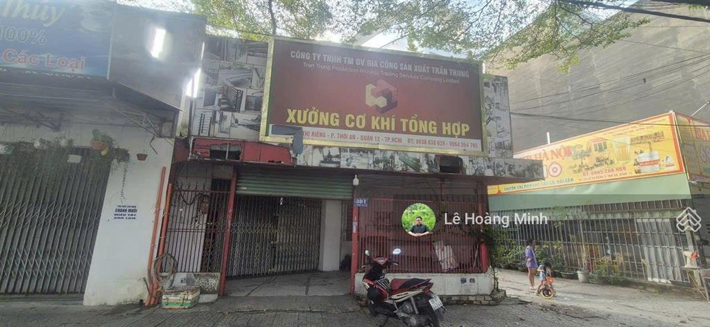 Bán nhà ngang 8m mặt tiền đường lê thị riêng. đối diện kho bạc thới an
