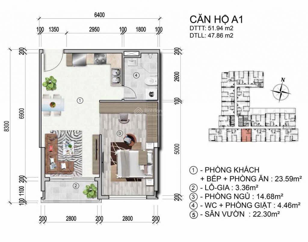 Căn hộ cao cấp trung tâm quận 5 tp. hcm  legacy 66, 1pn, 1wc, 52m2. giá rumor chỉ từ 100tr/m2.