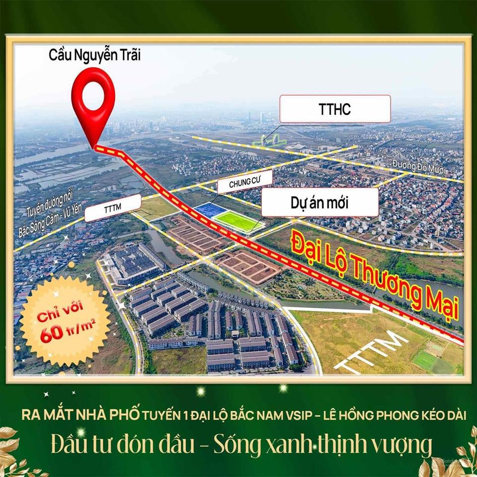 Shophouse mặt tiền cầu nguyễn trãi mở bán giá gốc 11.7 tỷ