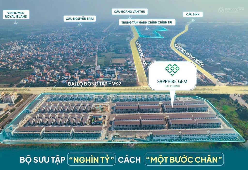 Shophouse 140m2 tại sapphire gem hải phòng, 8,2 tỷ vnd, sản phẩm hiếm có!