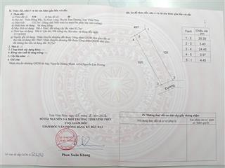 Bán đất 133m2 tại đường 310, kim long, tam dương, 750 triệu vnd