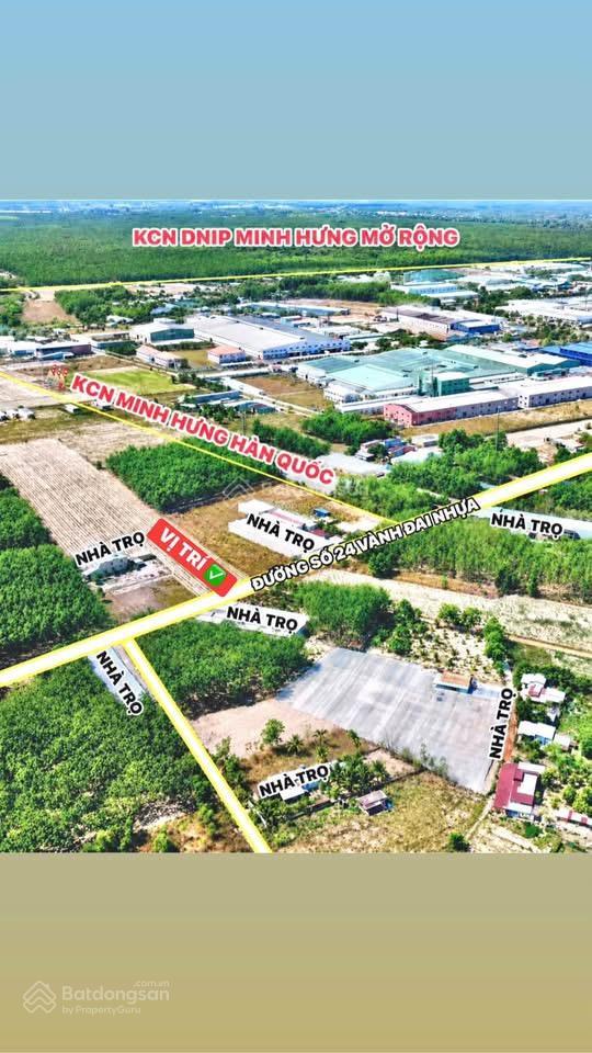 Cần tiền bán nhanh lô đất xây trọ minh hưng hàn quốc chơn thành bình phước