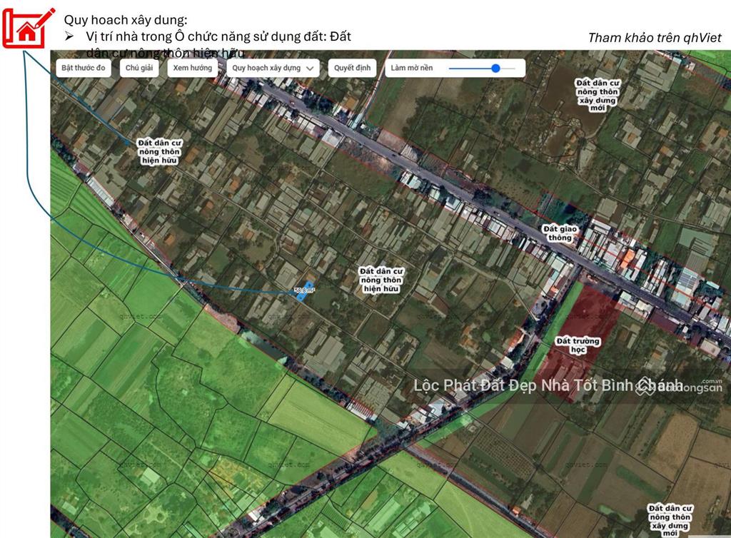 Nhà ở 2 tầng 103,2m² (5,2x20m), ô tô đến cửa thông ra đoàn nguyễn tuấn  hưng long  giá 4,6 tỷ tl