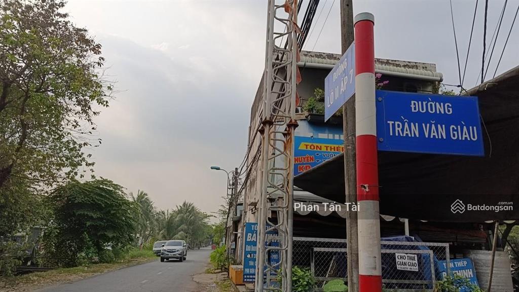 Bán nhà mặt tiền lô 2  trần văn giàu kề kcn lê minh xuân 289m2 ngang 6,5m kd đa ngành tl từ 9,7 tỷ