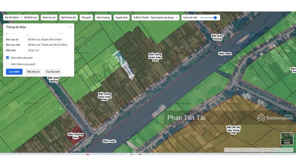 9tỷ tl mạnh nhà vườn bình lợi 1075.7m2 đường vườn thơm ngang 11.5m thổ cư 264m2 đường trước nhà 6m
