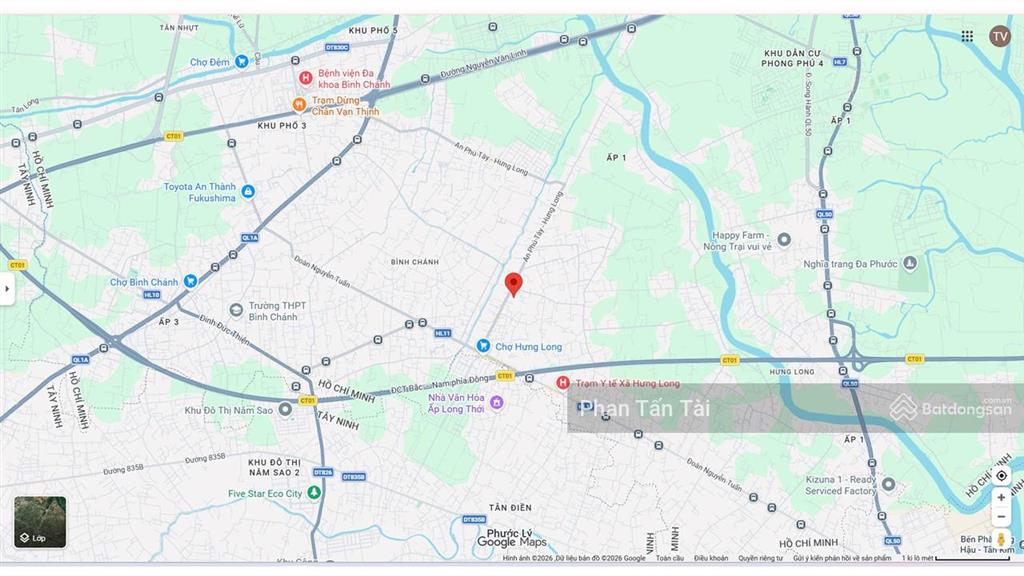 Bờ đất mới  nhà vườn an phú tây  hưng long khuôn viên 459.9m2 ngang 9,5m ô tô đậu sân bán 8,5 tỷ