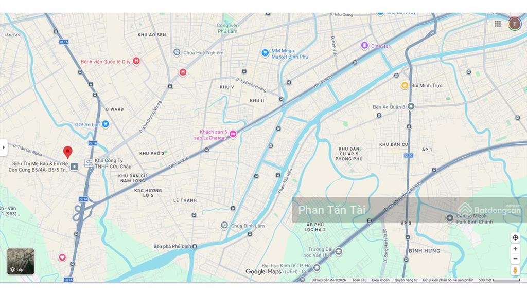 Bán đất 75m2 hẻm 6m trần đại nghĩa tân tạo a bình tân, 5x15m sổ riêng, xây 26 tầng, giá chỉ 3,4 tỷ