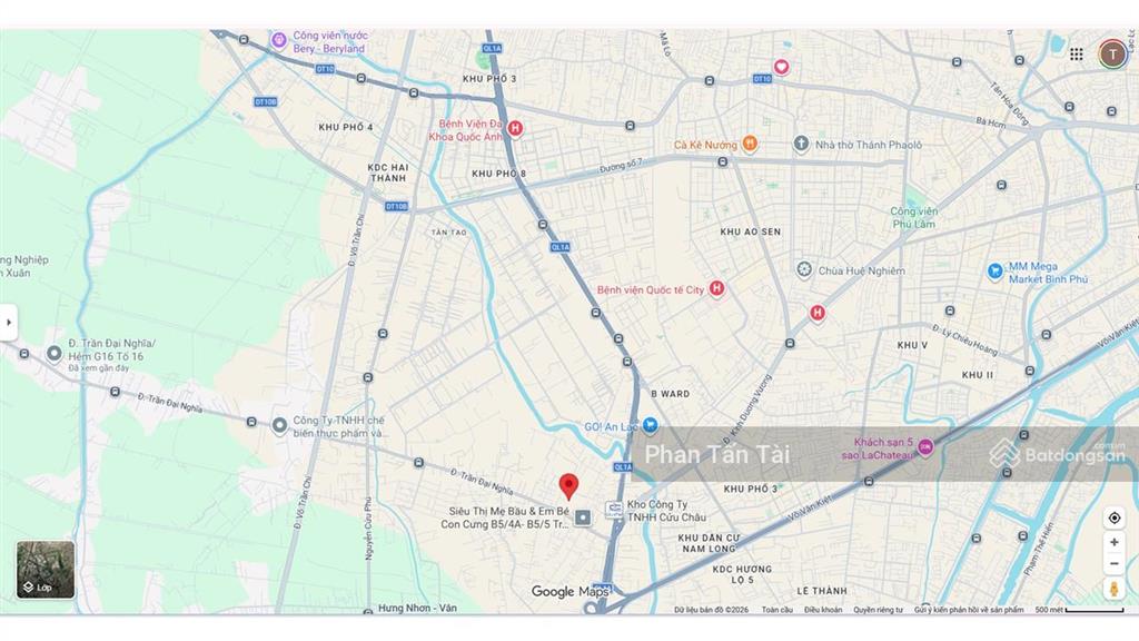 Bán đất 75m2 hẻm 6m trần đại nghĩa tân tạo a bình tân, 5x15m sổ riêng, xây 26 tầng, giá chỉ 3,4 tỷ