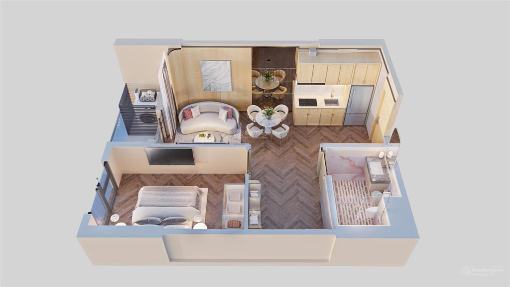Bán nhanh 1pn view thành phố sát times city  43m²  giá 5.25 tỷ  vốn tự có chỉ 1.9 tỷ