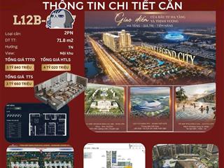 Bán căn 2pn view nội khu  sunshine legend city