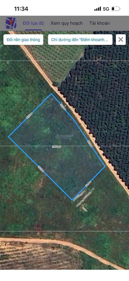 1200m2 giá chỉ 240 triệu mặt tiền dài 22m