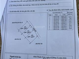 1200 m2 giá chỉ 240 triệu mặt tiền dài 22 m