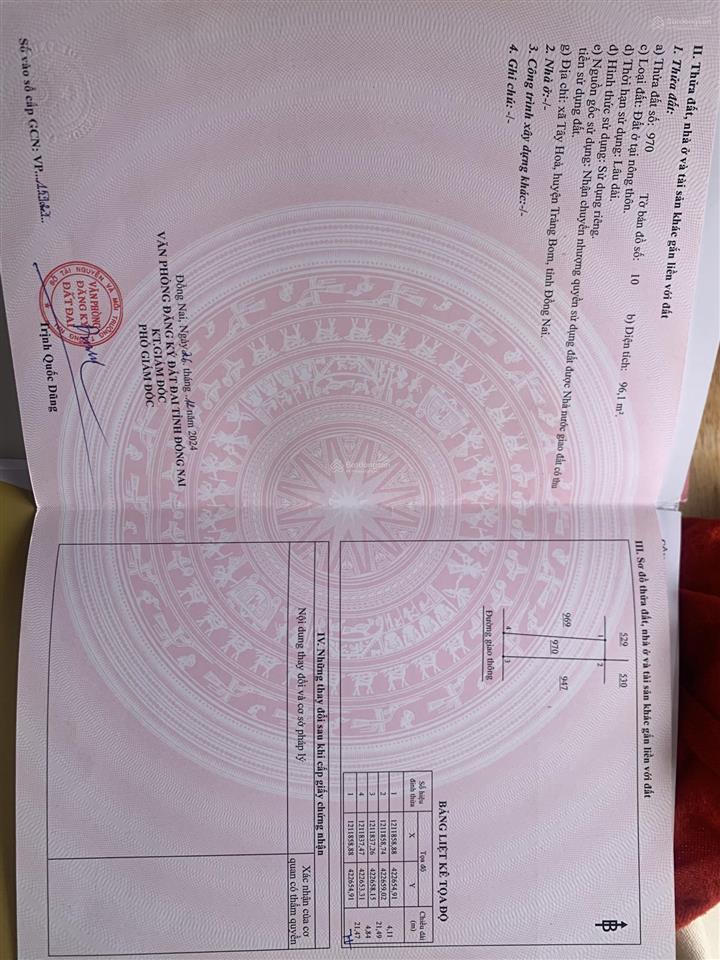 Bán gấp đất tại đường tây hòa 5, xã hưng thịnh, trảng bom, đồng nai, 4,4 tỷ, 96m2