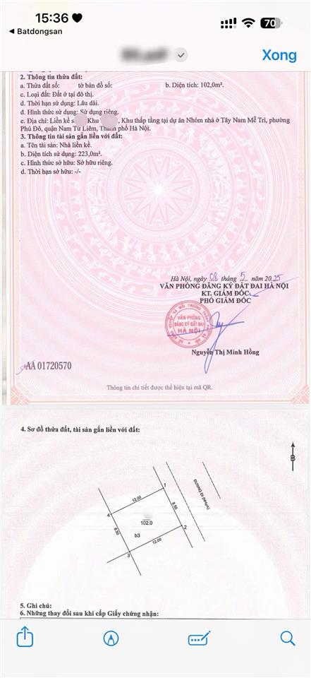 Biệt thự liền kề chính chủ mặt tiền 8,5m. khu đô thị tây nam mễ trì . 0968 672 *** (ms tuyết).