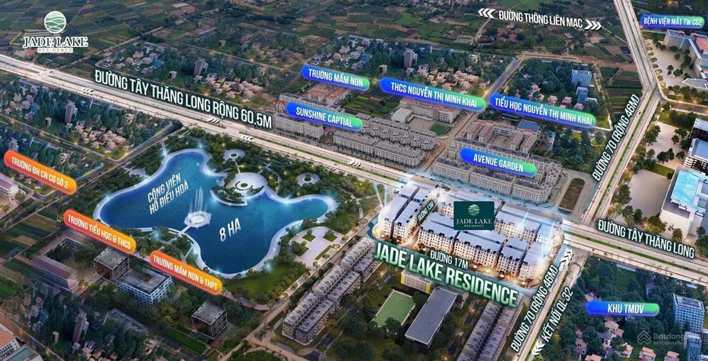 Bán liền kề jade lake residense tây tựu giá từ 32 tỷ/102m2. xây 6 tầng nổi + 1 hầm + 1 tum.