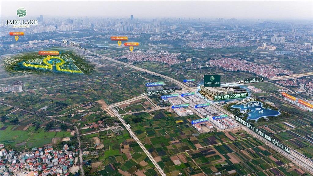 Bán liền kề jade lake residense tây tựu giá từ 32 tỷ/102m2. xây 6 tầng nổi + 1 hầm + 1 tum.