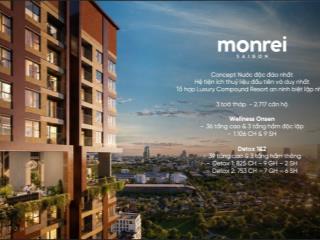 Bán trực tiếp chủ đầu tư monrei saigon 2pn 66m2 | giá 2,52 tỷ | đại lý f1 mr. đức huy