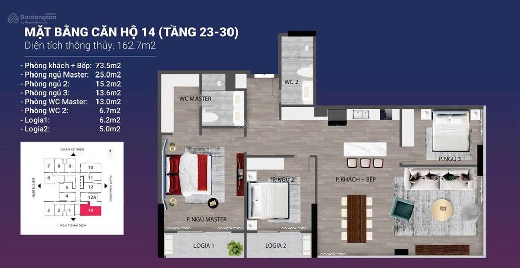 Cho thuê cc 142m2, giá thỏa thuận, 3pn, 2wc tại chung cư the nine, cầu giấy, hà nội