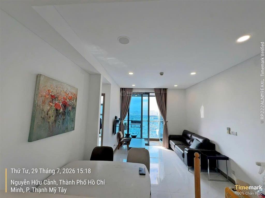 Cho thuê 1pn sunwah pearl nguyễn hữu cảnh bình thạnh 55m2 full nội thất