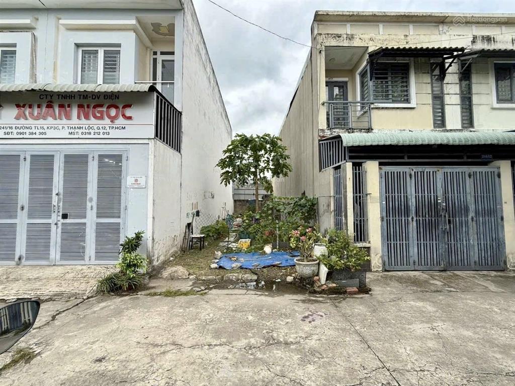 Ngộp bank gấp bán lô đất(shr) 1 xẹc ngắn thạnh lộc 15 ngay ngã tư ga, 67m2 full thổ cư, đường 7m