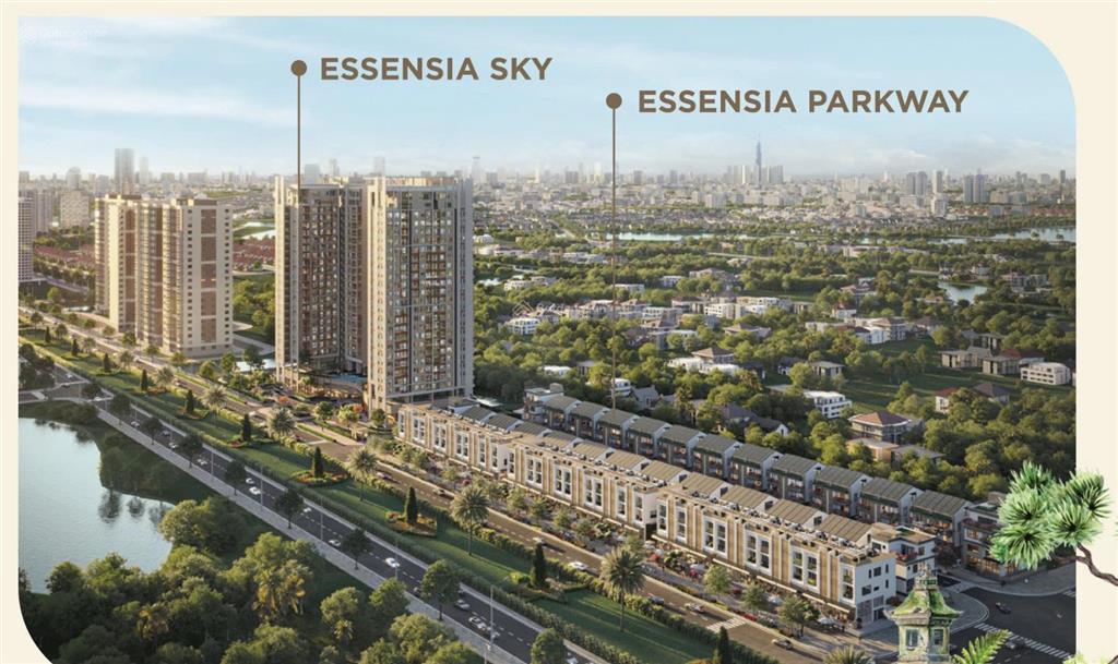 1 căn 2pn 74m2 giá 5.3 tỷ tầng cao essensia sky tháng 10/2026 nhận nhà