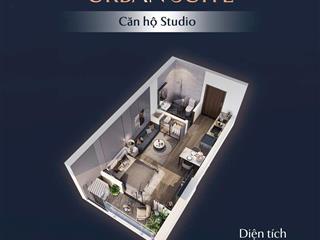 Cc bán studio 28.17m2 chỉ cần đóng 583tr đứng tên hdmb full nội thất thanh khoản cao htls 24 tháng