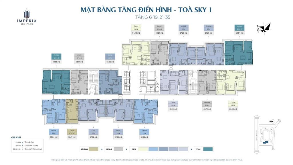 Cần bán studio 28.17m2 da sky park cạnh ga metro5, ký hdmb trực tiếp với cdt, full nội thất