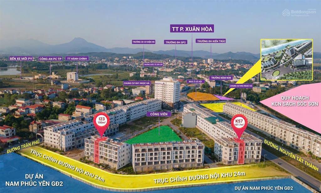 Shophouse 5 tầng mặt đường nguyễn tất thành , phúc yên  phú thọ (vĩnh phúc cũ)
